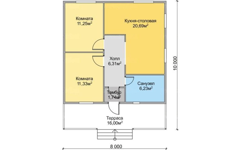 План 1 этажа